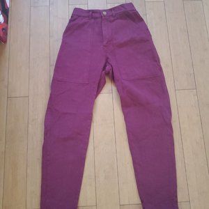 Big Bud Press Cranberry Red Pencil Pant XS